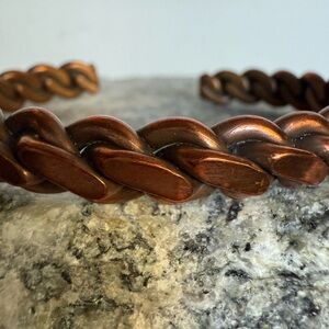 Braided Copper Cuff Bracelet